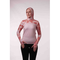 DTF 2002-5F - BABY LOOK FLEX CAMO AQUA BLUR COMFORT - SALMÃO