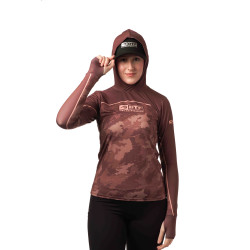 DTF 2003-5F - BABY LOOK FLEX CAMO SHADOW COMFORT - MARROM