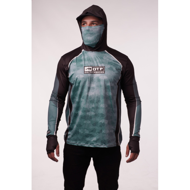 DTF 2018-6 - CAMISA BLACK SHIELD TUCUNA CAMO COMFORT PLUS - VERDE