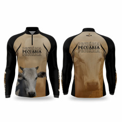 DTA 3009-1 - CAMISA RAGLAN ZÍPER COMFORT ML PECUÁRIA