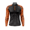 DFH016 - CAMISA ZIPER RAGLAN REALTREE ORANGE - PRETO