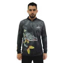 DTF1082-1 - CAMISA ZÍPER ROBALO - PRETO