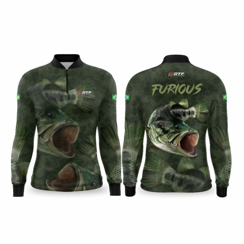 DTF 1130-1 - CAMISA ZÍPER COMFORT ML BASS FURIOUS