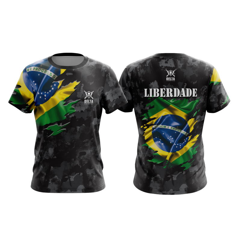 DFH004 - CAMISA BASICA BRASIL - PRETO