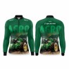 DTA 3000-1 - CAMISA ZÍPER COMFORT ML AGRO - VERDE