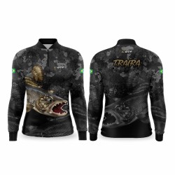 DTF 1132-1 - CAMISA ZÍPER COMFORT ML TRAÍRA - PRETO