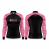 DTF 1112-1 - CAMISA ZÍPER COMFORT ML BAIT LINE - ROSA