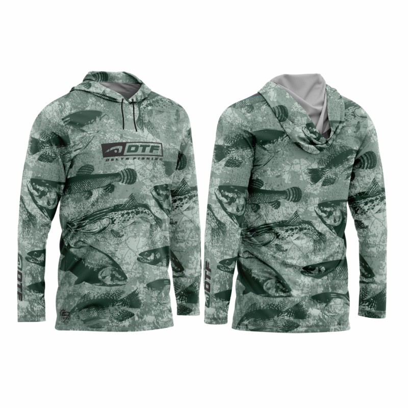 DTF1071-5 - CAMISA CAPUZ  PESQUEIRO - VERDE